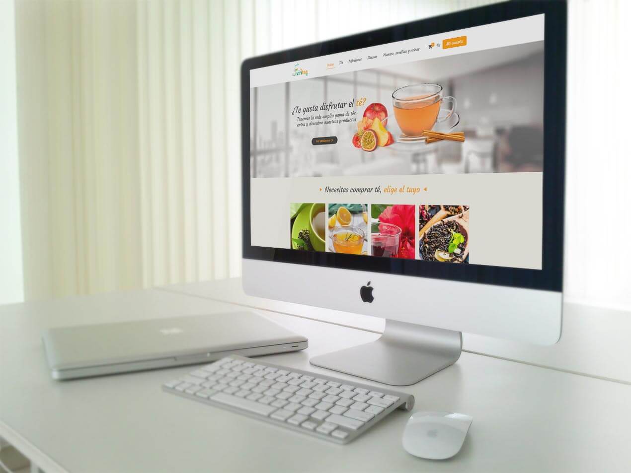 diseño web corporativo tienda de tés